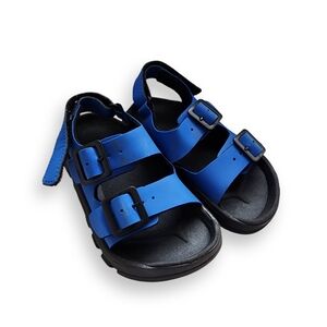 Blue/Black Sandals, Kid's 9
